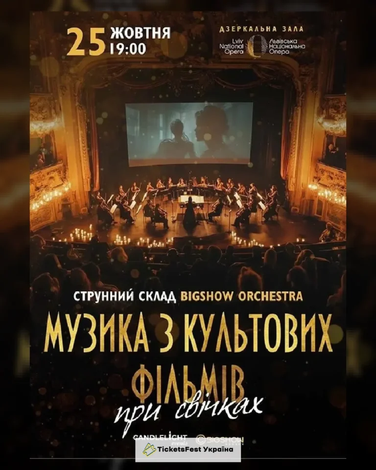 Музика з культових фільмів при свічках