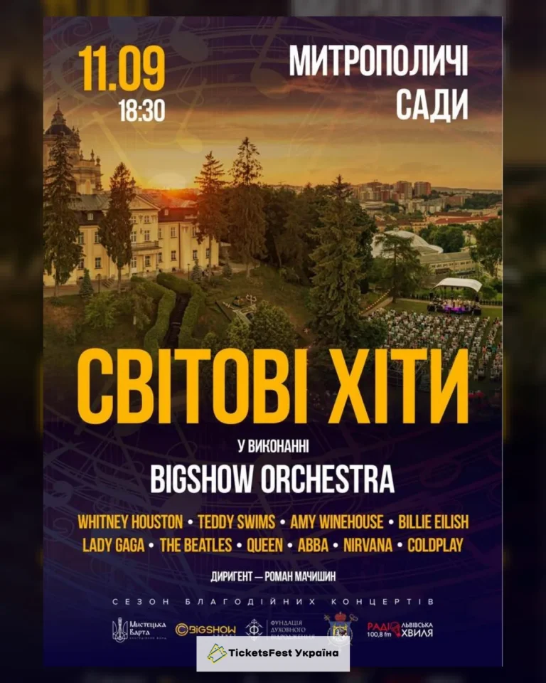 СВІТОВІ ХІТИ У ВИКОНАННІ ОРКЕСТРУ