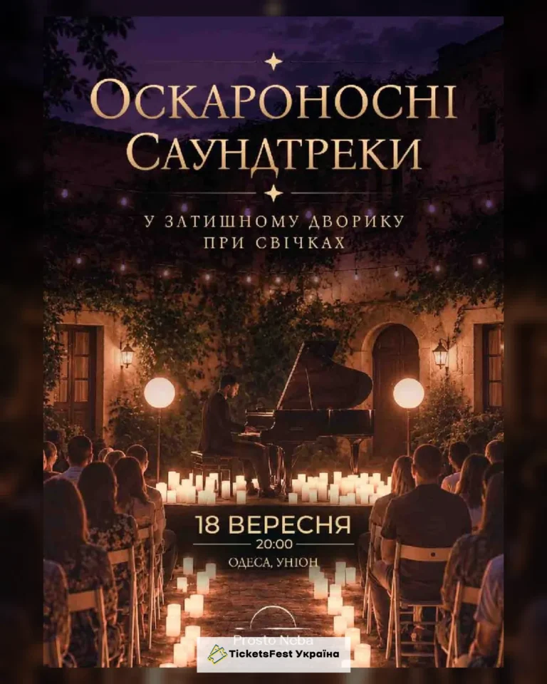 Оскароносні саундтреки в затишному дворику при свічках