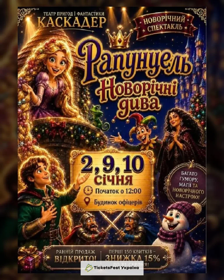 Чарівна музична вистава «Рапунцель. Новорічні дива»  Київ