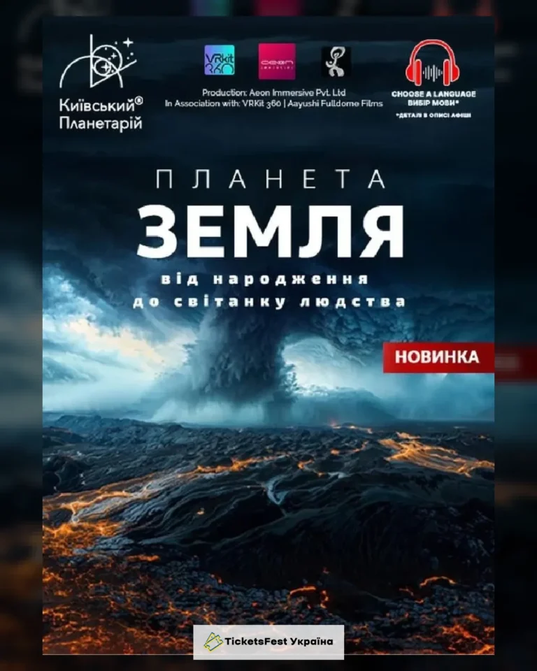 Інтерактивна Екскурсія Планета Земля: від народження до світанку людства + Супутники