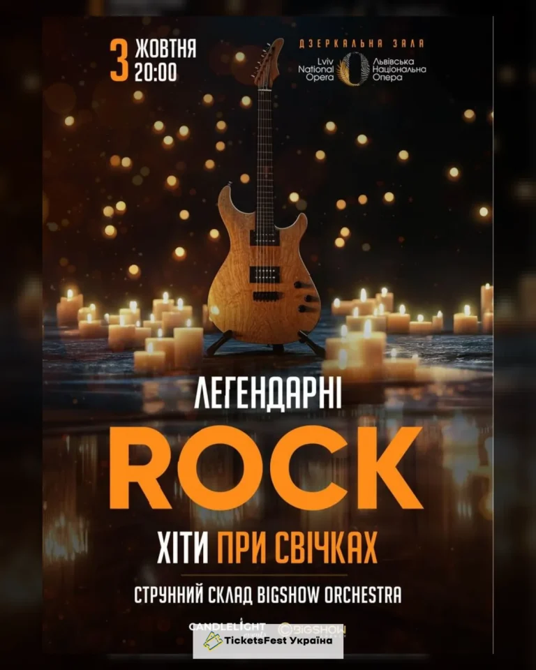 ЛЕГЕНДАРНІ РОК ХІТИ ПРИ СВІЧКАХ